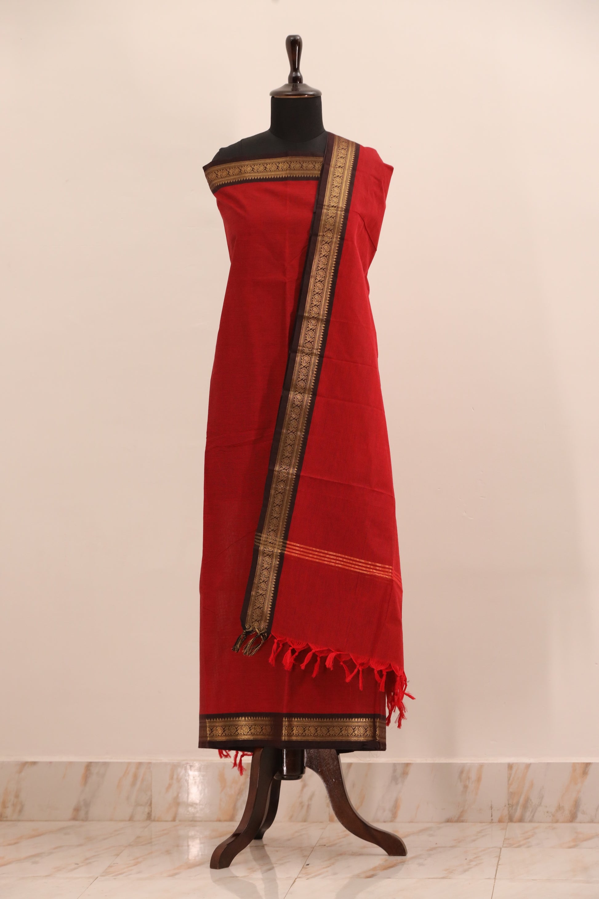 Chettinad Cotton Unstitched Salwar Suit - #NC020