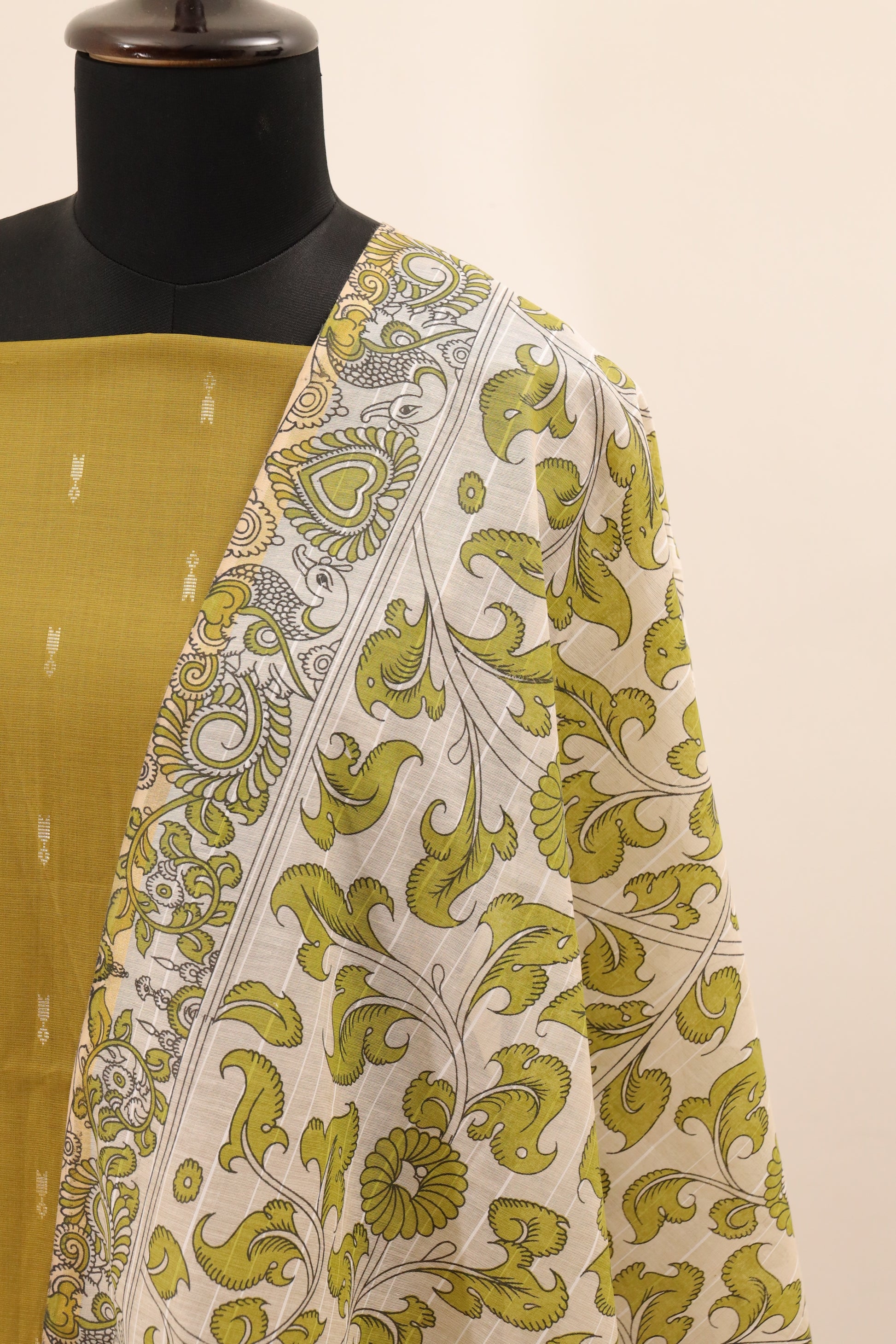 Yellow with Printed Dupatta  Unstitched Salwar Suit - #NC142