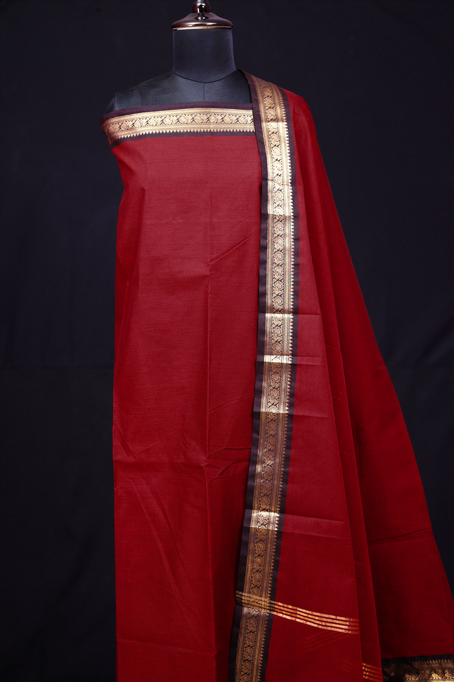 Chettinad Cotton Unstitched Salwar Suit - #NC020