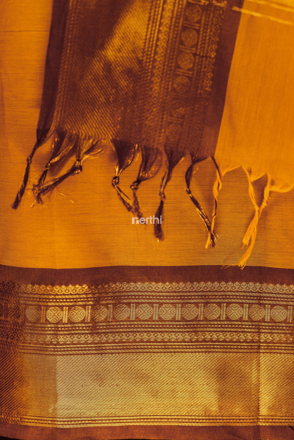 Yellow - Chettinad Cotton Unstitched Salwar Suit - #NC002