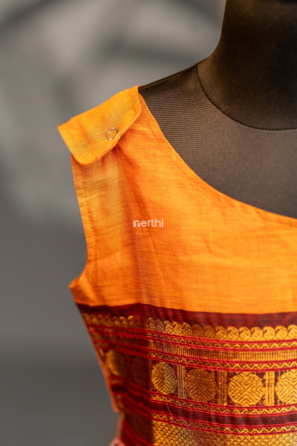 Orange One Shoulder Frock - #NF002