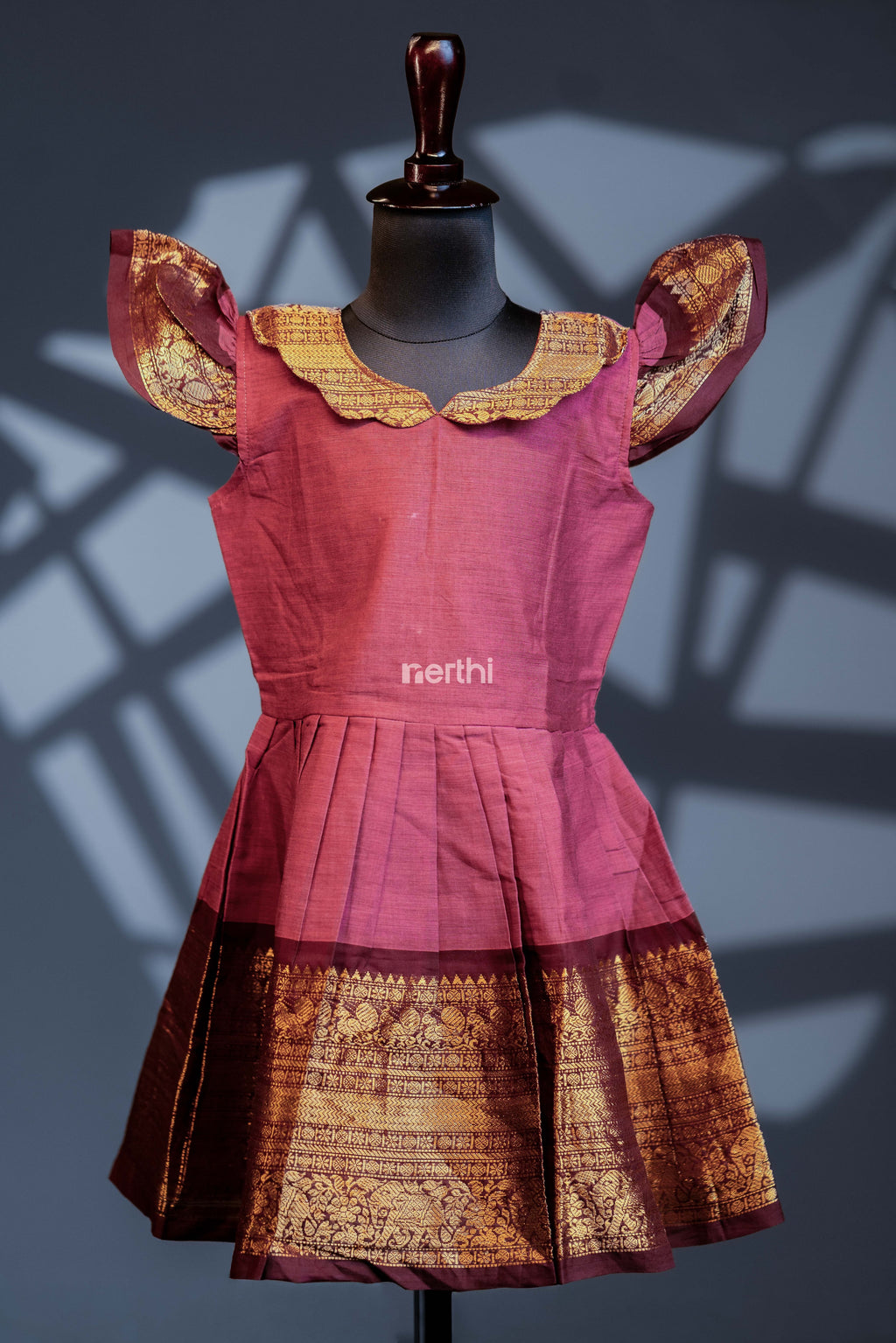 Scallop Frock with Butterfly Sleeve - #NF004