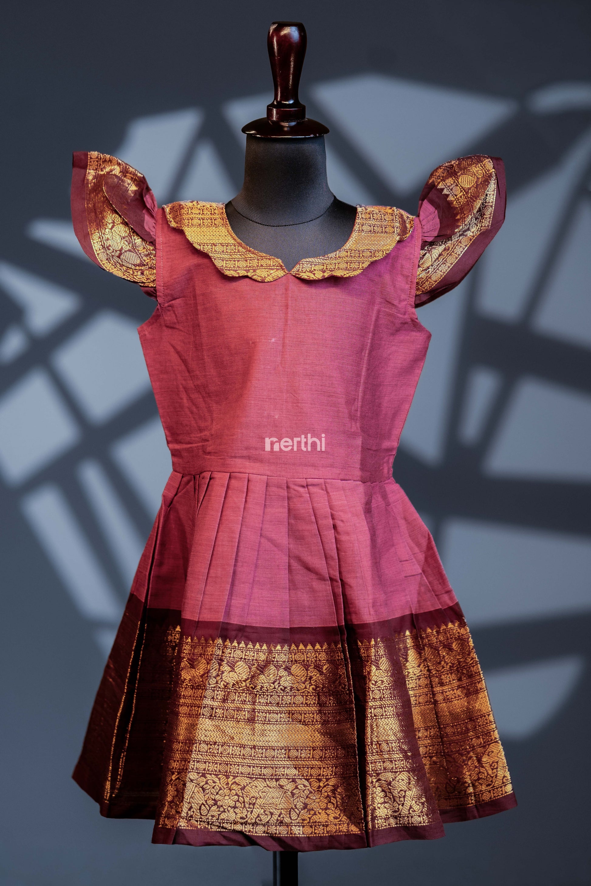 Scallop Frock with Butterfly Sleeve - #NF004