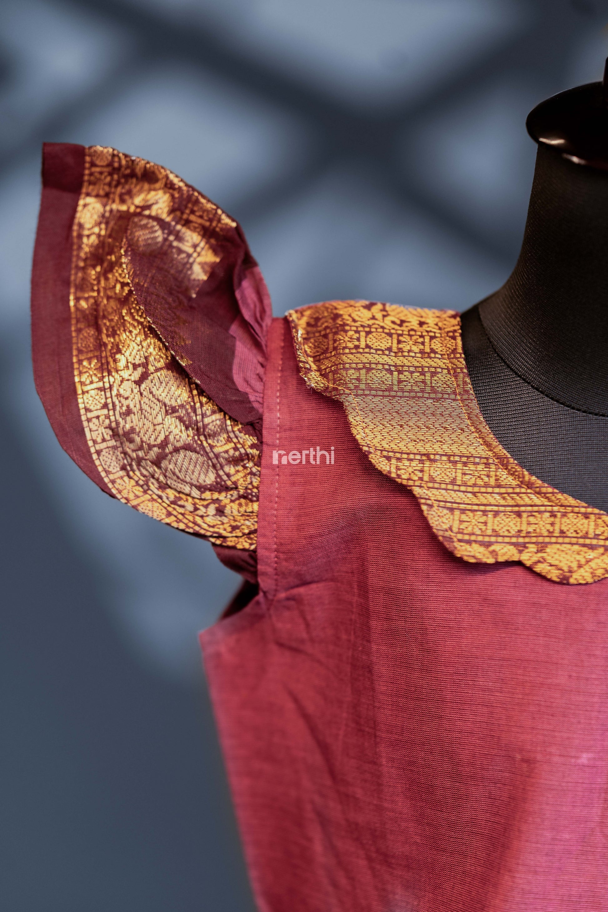 Scallop Frock with Butterfly Sleeve - #NF004