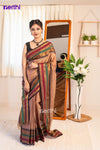 Kokila - Beige Chettinad Cotton Saree