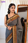 Parvathi - Grey Chettinad Cotton Saree