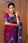 Thougai - Purple Chettinad Cotton Saree