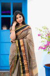 Theral - Brown Chettinad Cotton Saree