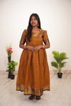 Mustard Yellow Chettinad Cotton Maxi - #NM001